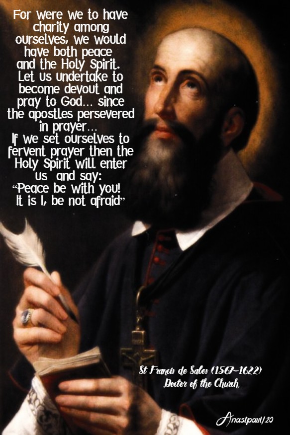 for were we to have charity - st francis de sales no 2 12 may 2020
