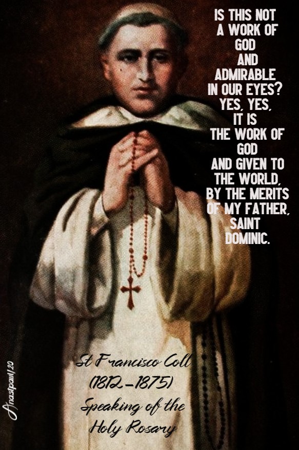 is this not a work of god - the holy rosary - st francisco coll