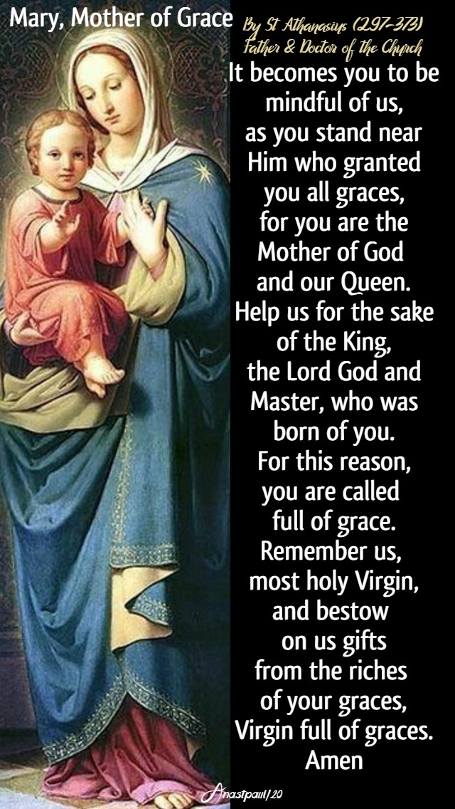 mary mother of grace no 2 st athanasius 2 may 2020