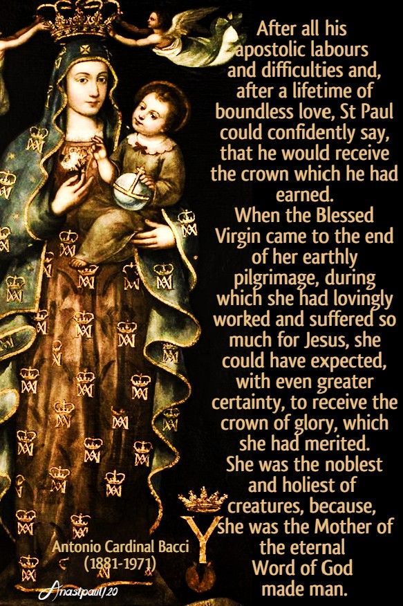 mary queen of heaven and earth -bacci 23 may 2020