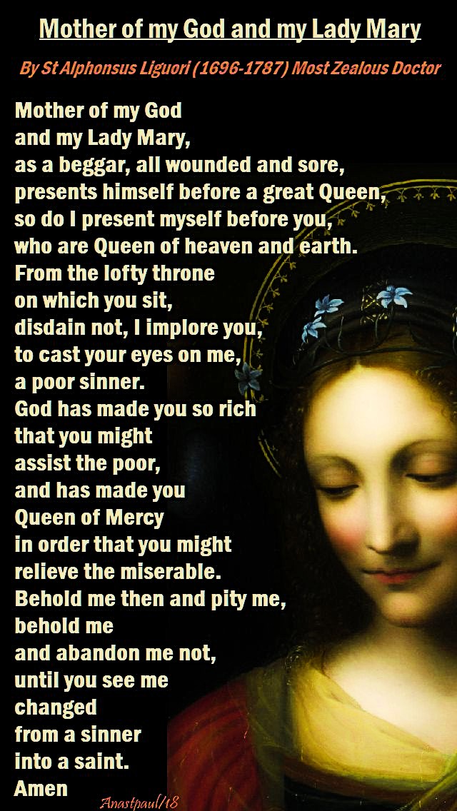 mother of my god and my lady mary - st alphonsus - 19 may 2018 REDONE FOR 23 MAY 2020