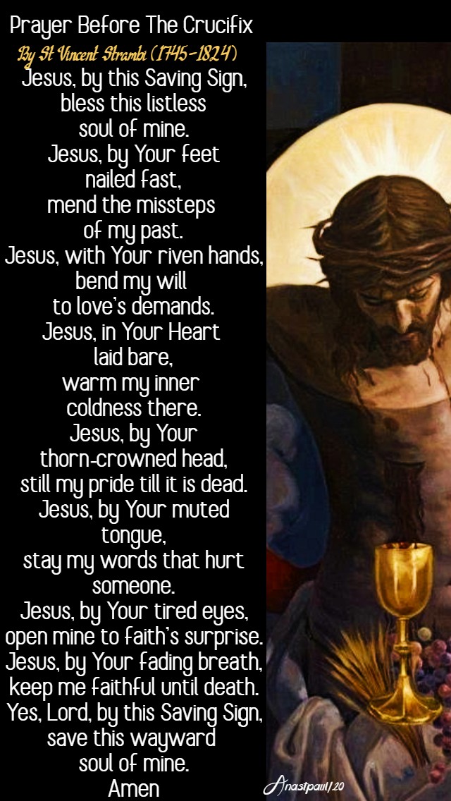 prayer before the crucifix st vincent strambi 17 may 2020