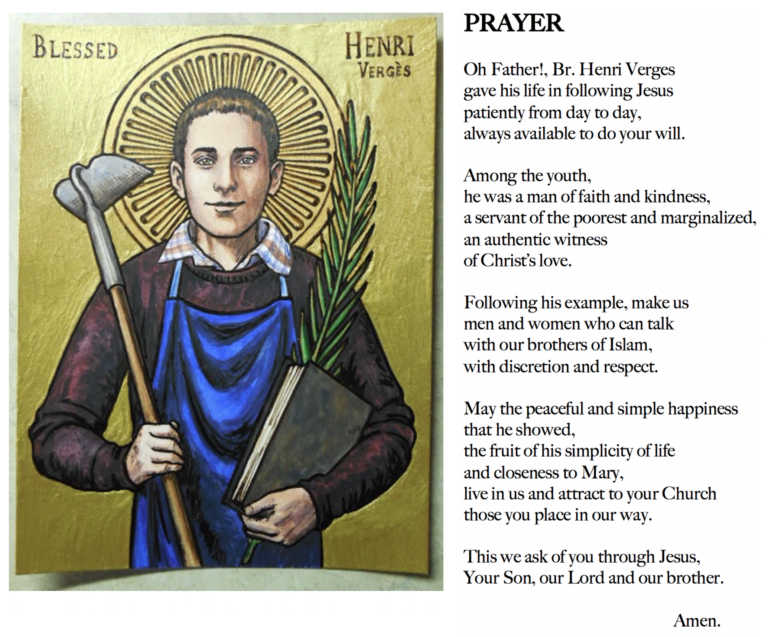 prayer for bl henri