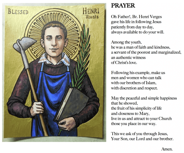 prayer for bl henri