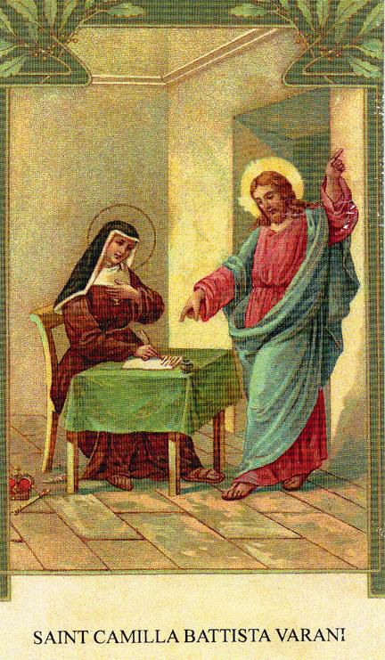 st camilla holy card