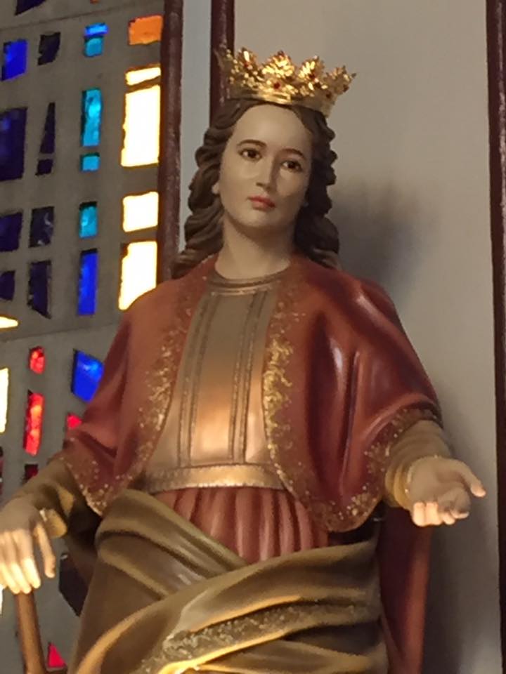 st dymphna statue close up nat shrine