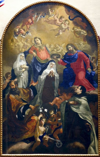 st maria magdalena de pazzi receiving the crown of thorns