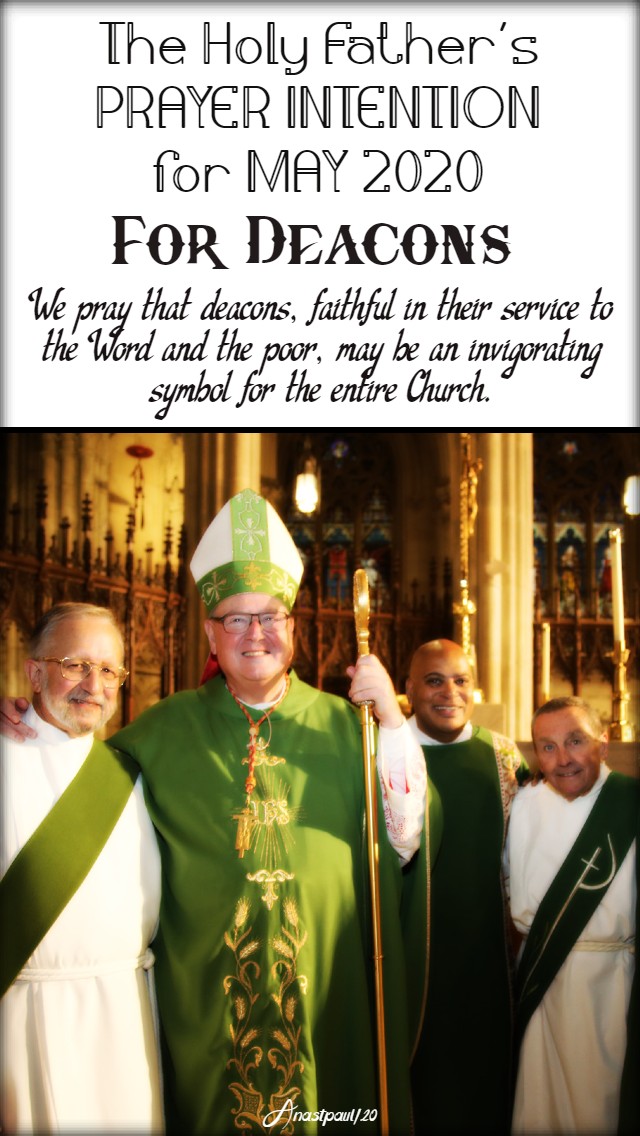 the holy father's prayer intention may 2020