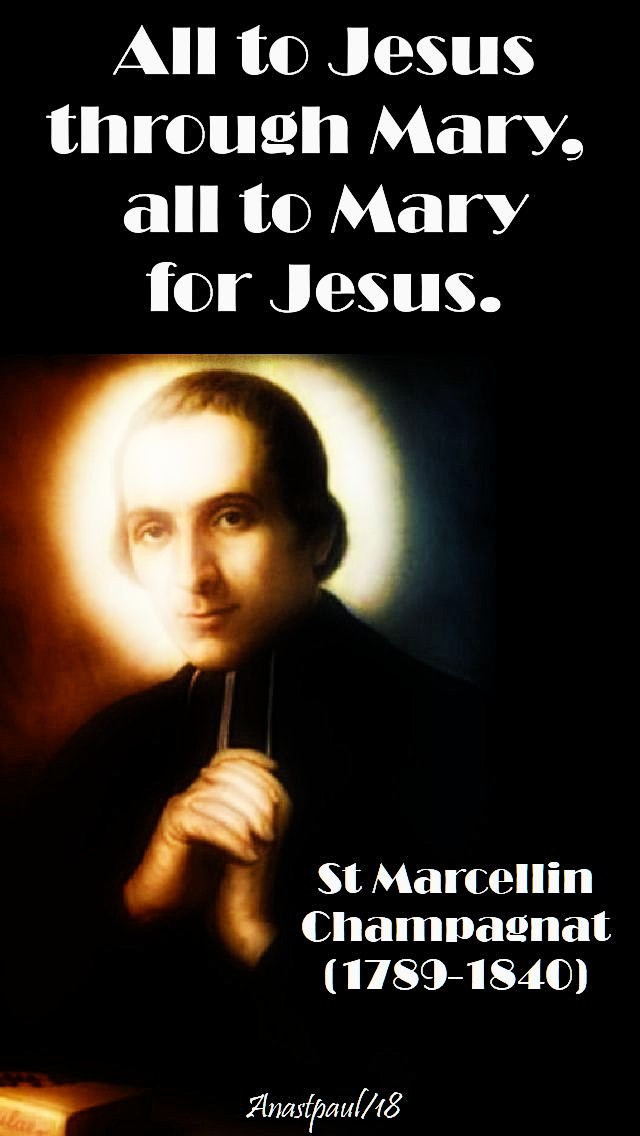 all to jesus through mary, all to mary for jesus - st marcellin