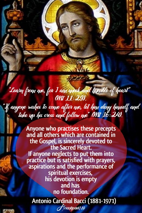 anyone who practises these precepts - bacci 6 june 2020