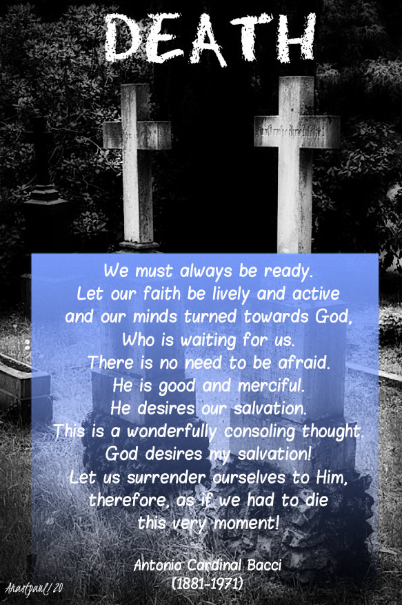 death-we-must-always-be-ready-bacci-8-jan-2020 and 3 june 2020