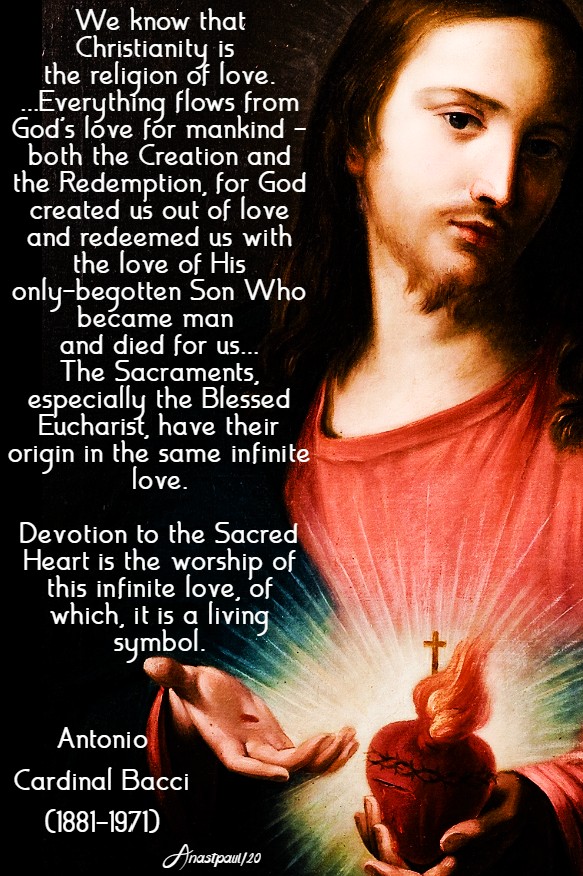 devotion to the sacred heart - bacci 1 june 2020