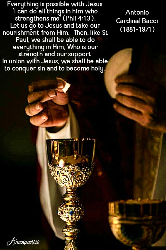 everything is possible with jesus - corpus christi - 14 june 2020 bacci