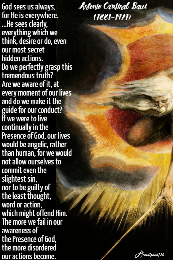 god-sees-us-always-bacci-30-march-2020 and 18 june 2020