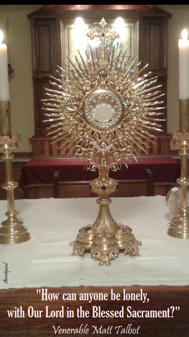 how-can-anyone-be-lonely-ven-matt-talbot- 7 june 2017