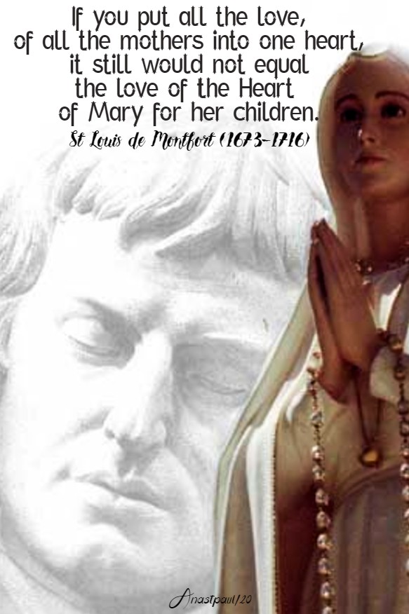 if you put all the love of all the mothers - st louis de montfort - 20 june 2020 imm heart