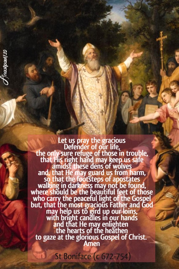let us pray the gracious defender of our life st boniface 5 june 2020