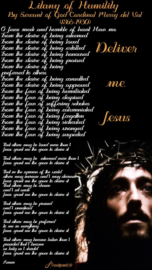 litany of humility by card merry del val 17 june 2020