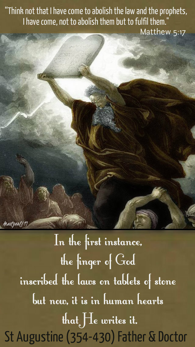 matthew-5-17-think-not-that-i-have-come-to-abolish-the-law-st-augustine-in-the-first-instance-27march2019-1-and-18-march-2020 and 10 june 2020