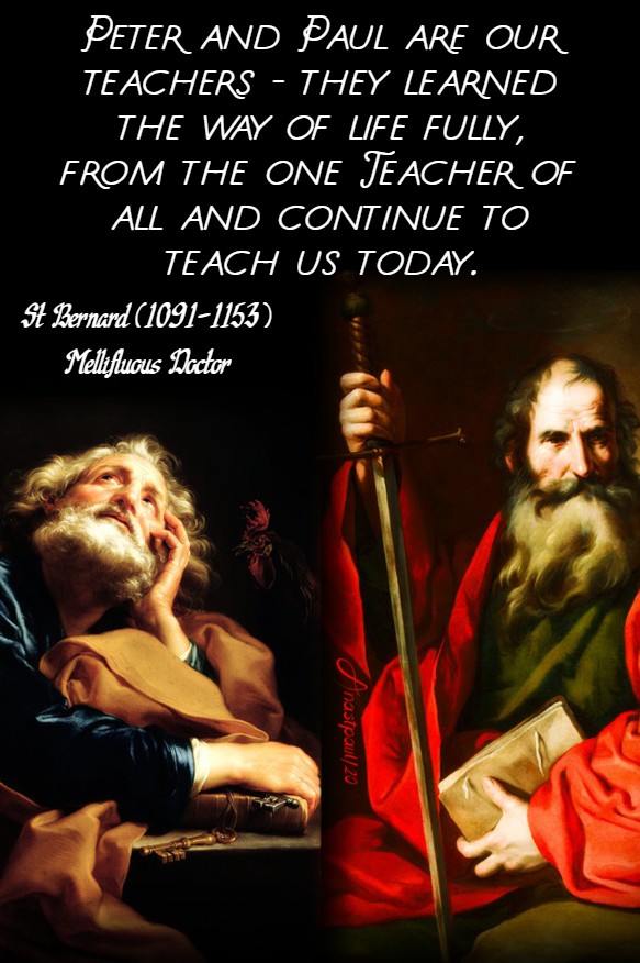 peter and paul are our teachers - st bernard - 29 june 2020