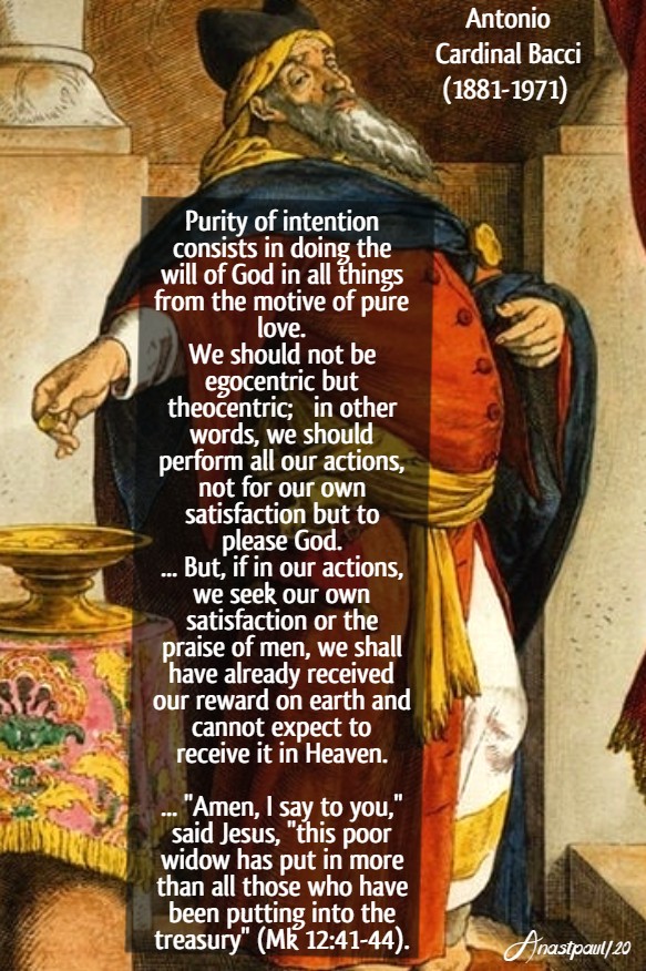 purity of intention - bacci 17 june 2020