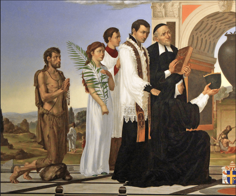 saints of the sacred heart - st labre, st maria goretti, st claude, st john eudes, st dominic savio, st m m alacoque