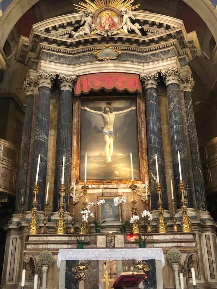 san lorenzo in lucina rome guida reni crucifizion madonna della sanita