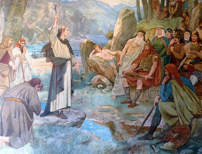 st columba preaching in scotland