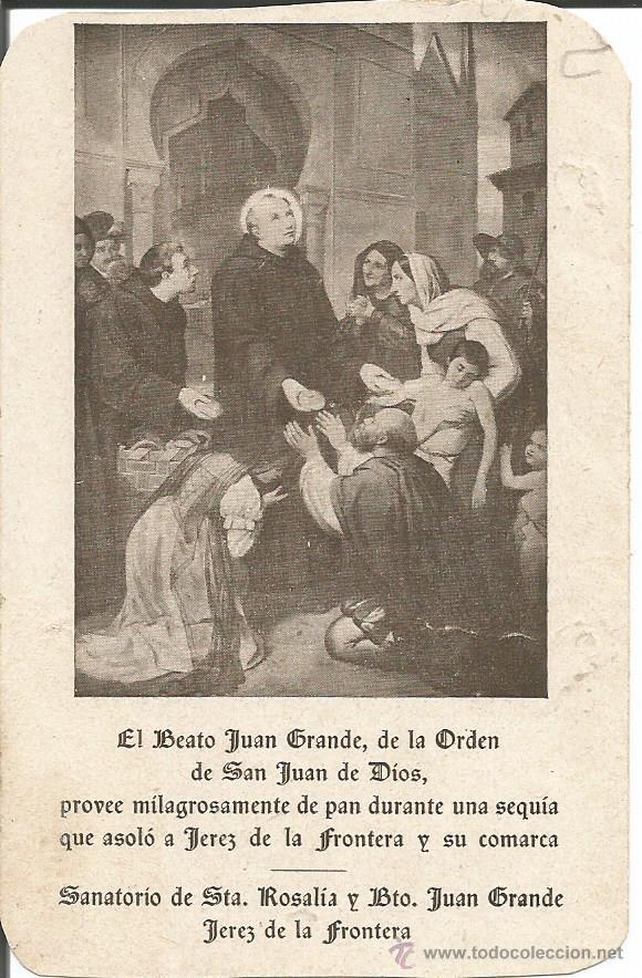 st juan grande holy card