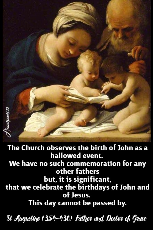 the church observes the birth of john - 24 june 2020