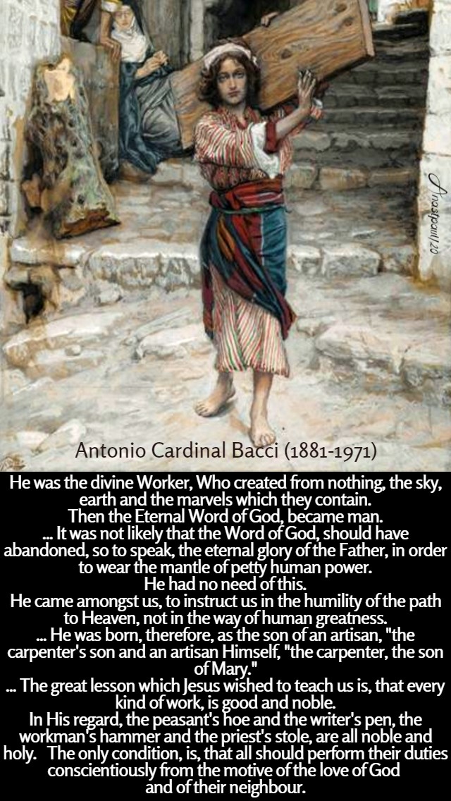 the divine worker - Bacci 15 june 2020