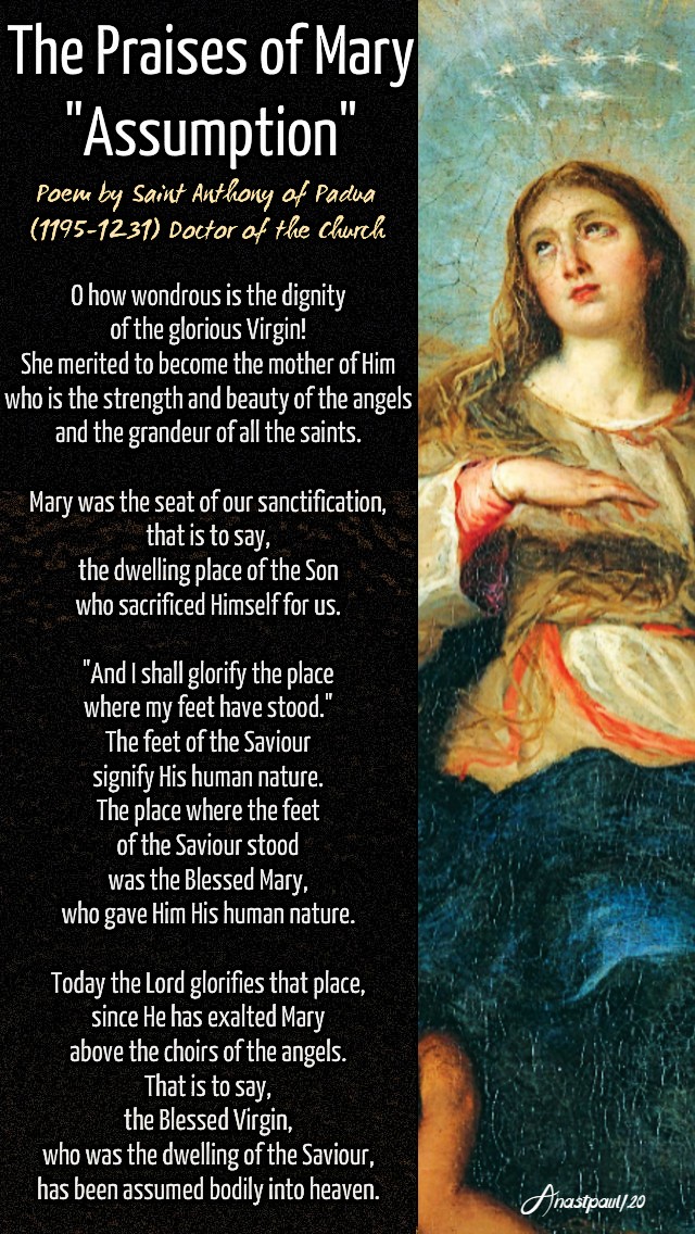 the-praises-of-mary-assumption-by-st-anthony-of-padua-17-aug-2019 and 13 june 2020 (1)