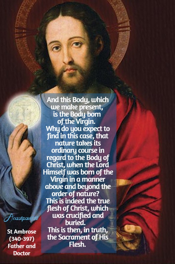 and this body which we make present - sun reflection 12 july 2020 st ambrose