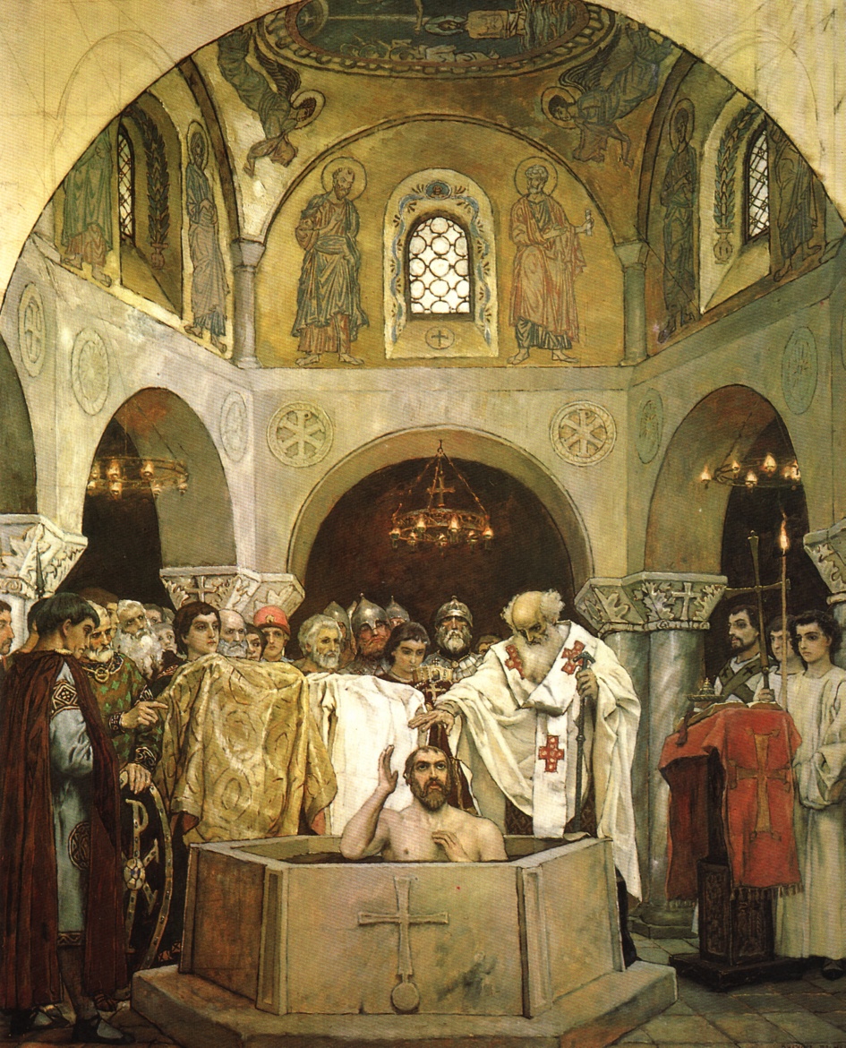 Baptisim of St Vlaidimir of Kiev Vasnetsov_Bapt_Vladimir