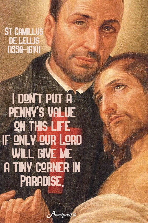 i dont put a penny's value on this life - st camillus 14 july 2020