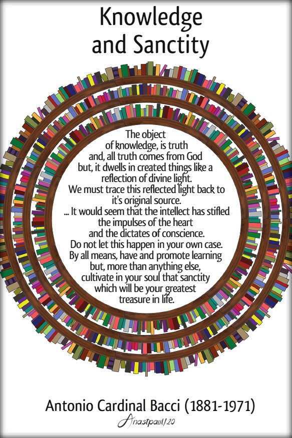 knowledge and sanctity bacci 23 july 2020