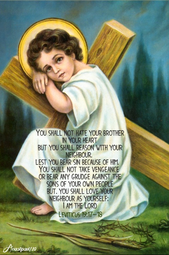 leviticus-19-17-18-you-shall-not-hate-your-brother-love-our-enemy-16-june-2020 and 10 july 2020