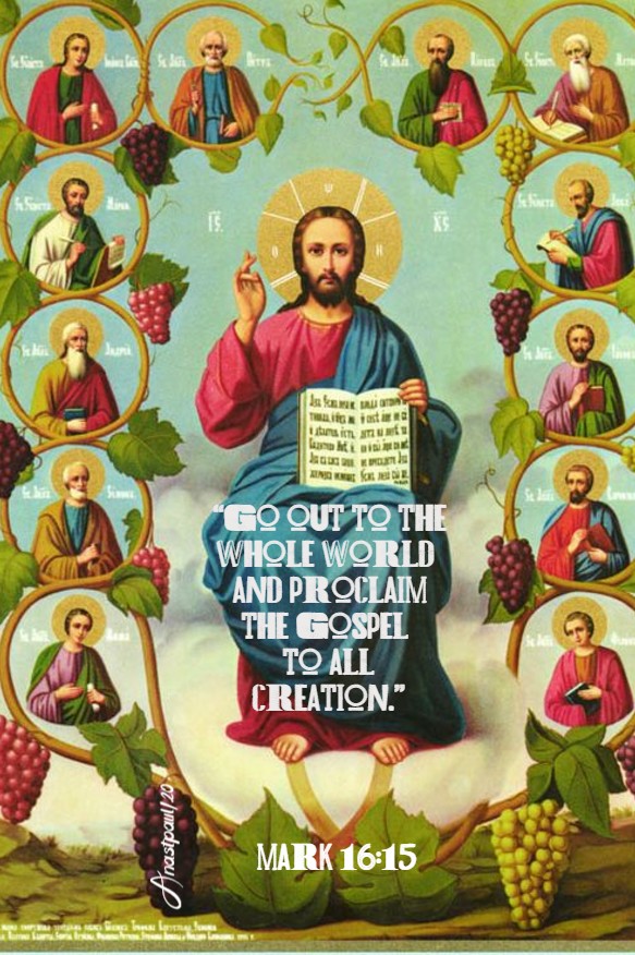mark 16 15 go out to the whole world and proclaim the gospel 8 july 2020