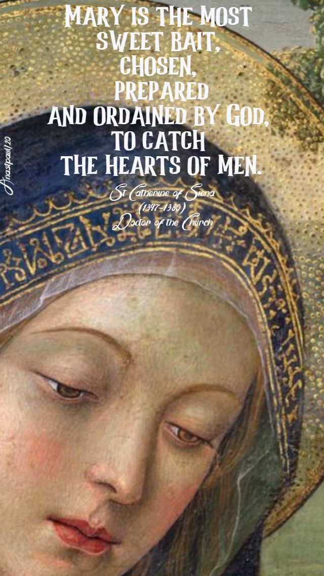 mary is the most sweet bait - st catherine of siena 16 july 2020