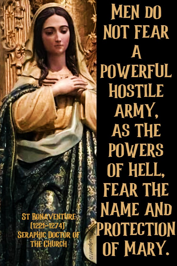 men do not fear a powerful hostile army - st bonaventure 15 july 2020
