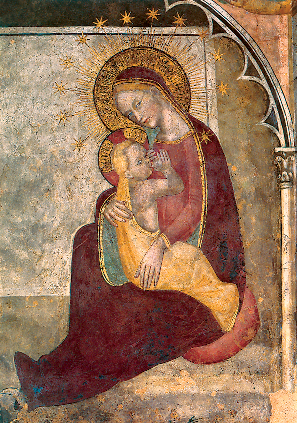 ORIGINAL MADONNA OF HUMILITY BY PAOLO SERAFINI