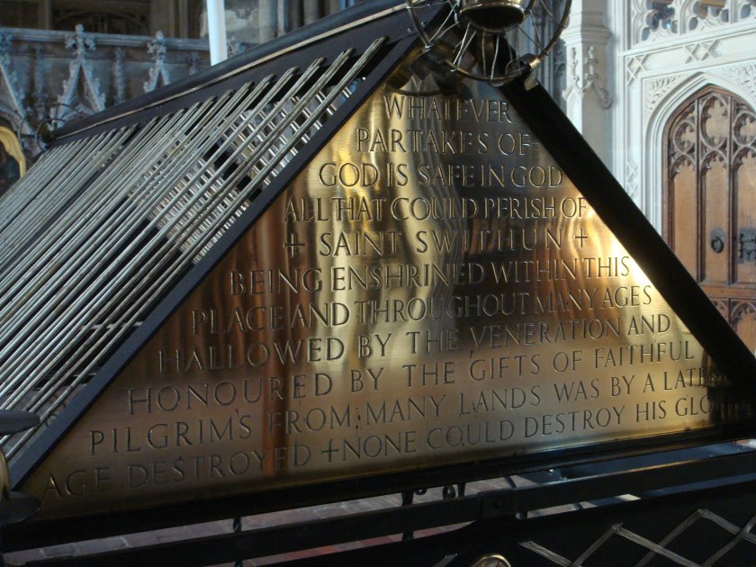 Swithun tomb shrine