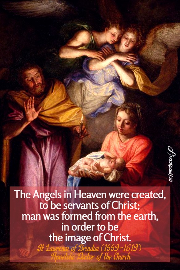 the angels in heaven - st lawrence of brindisi 21 july 2020