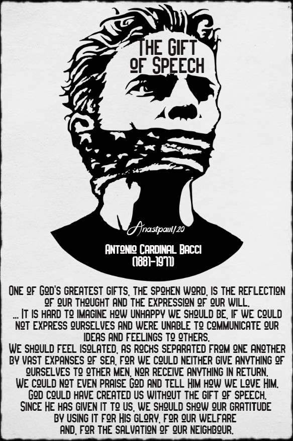 the gift of speech - bacci 8 july 2020