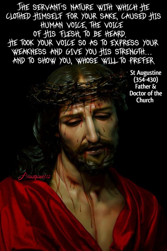 the servant's nature with which he clothed himself - st augustine 13 july 2020