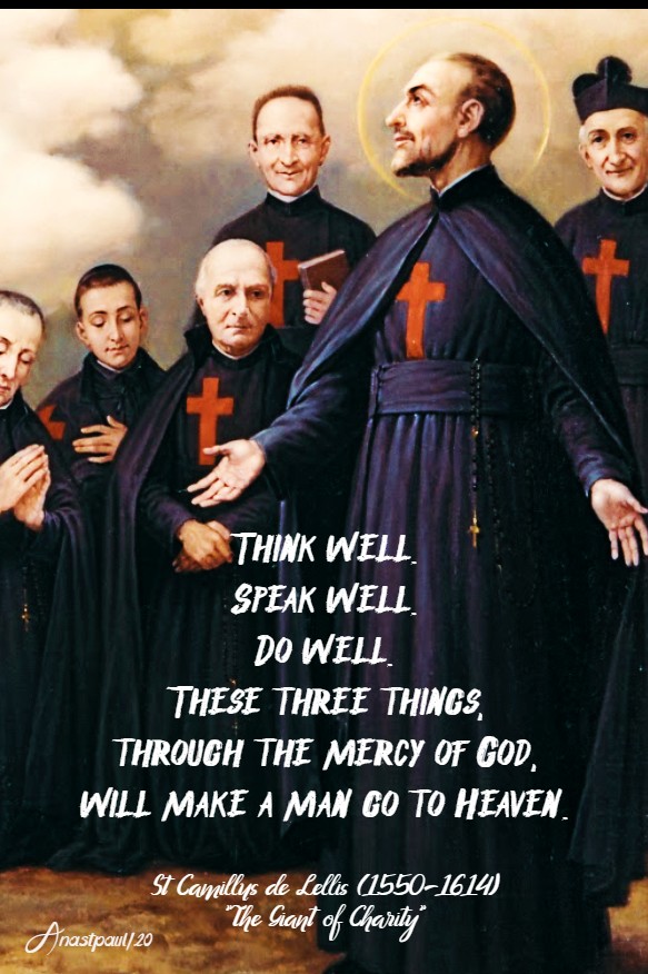 think well speak well do well - st camillus 14 july 2020