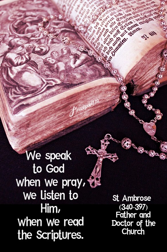 we speak to god when we pry - st ambrose 12 july 2020