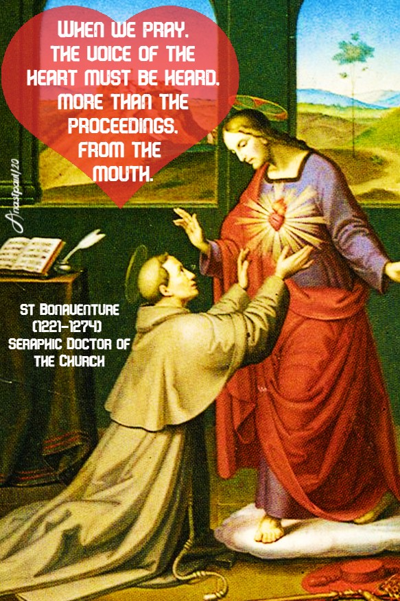 when we pray - st bonaventure 15 july 2020