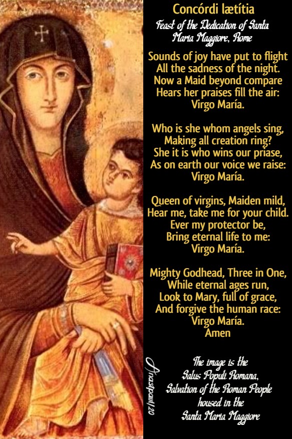 concori laetitia - dedication of st mary major salus populi romano 5 aug 2020