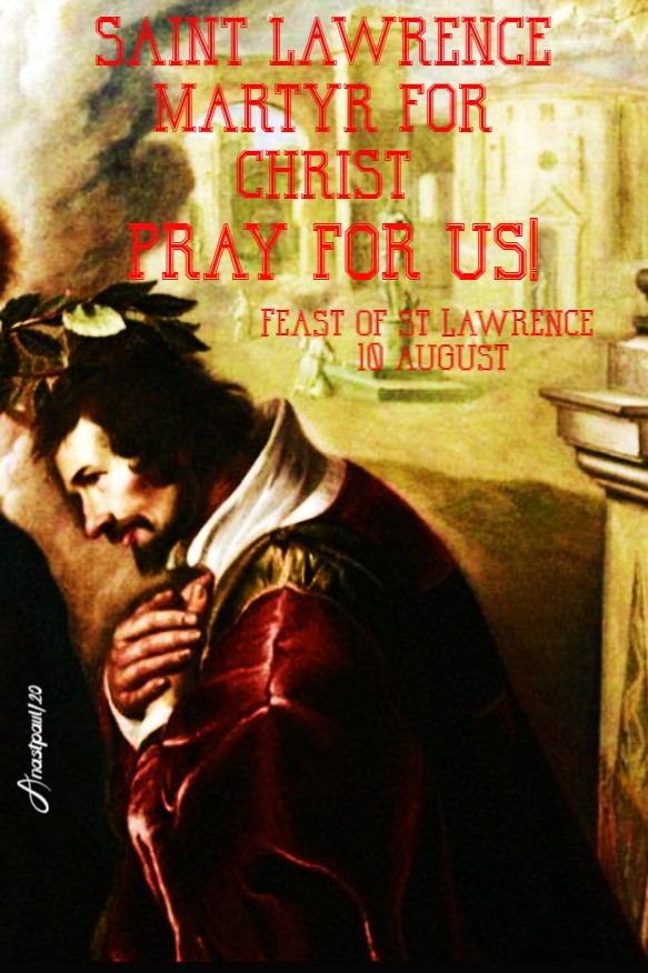 st lawrence pray for us 10 aug 2020